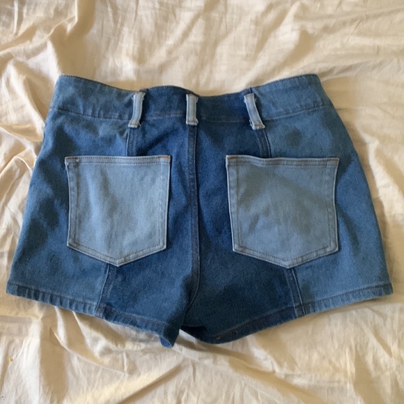 Signature 8 Multicolored Denim Jean shorts Large - Picture 2 of 3